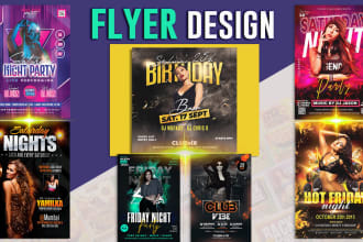 design amazing flyers, posters, club, church and sports flyer