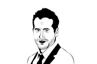 draw black and white vector, stencil, line art, logo for you