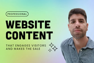 write professional website content