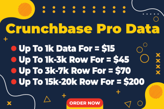 export crunchbase company data using crunchbase pro not include emails
