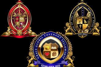 create church seal, bishop seal or apostolic, family seal logo