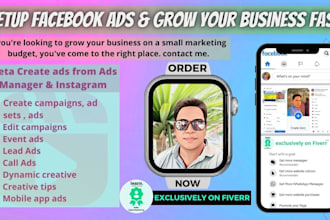 set up facebook ads and meta business to grow your business fast