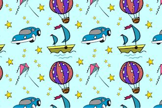 create kids seamless pattern design