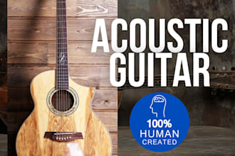 record real good acoustic guitar not ai