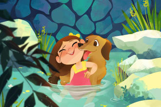 draw you in cartoon or disney art style
