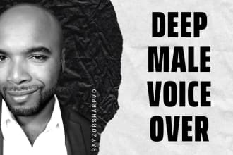 be your deep american male voice over artist