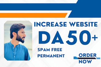 increase domain authority 50, moz da 50