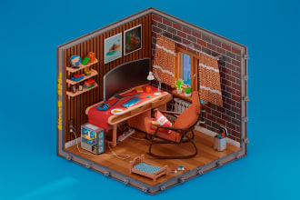 create a cool semi realistic 3d illustration