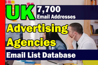 uk advertising agencies email addresses email list database