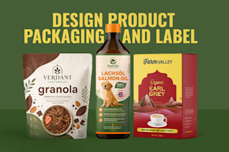design product packaging, labels and eco friendly packaging