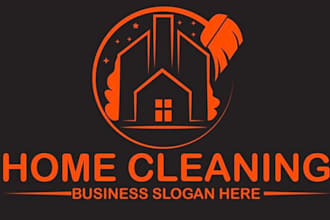 make cleaning  home improvement and maintenance logo for you