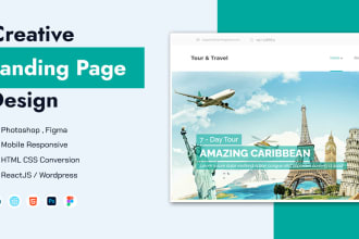 design custom website landing page for your agency