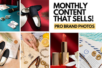 shoot monthly product photography content for your brand