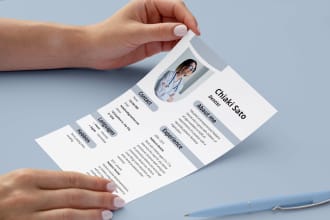 design a modern and creative resume