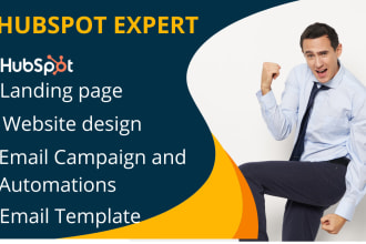 do hubspot crm website, landing pages email templates and sales automations