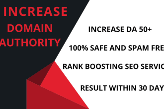 increase domain authority da 50 plus in moz