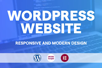 design and develop wordpress custom website fast responsive