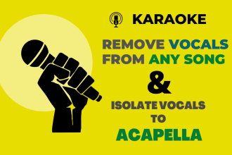 remove vocals from any song quickly