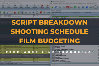 do breakdown, schedule and budget your film professionally