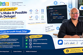 write deluge scripts in zoho