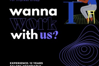 design catchy posters and flyers for job hiring or recruit
