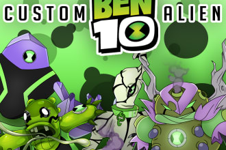 draw your own custom ben 10 alien