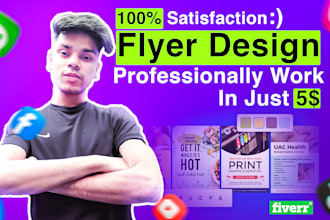 make a professional flyer or poster designs on a low budget