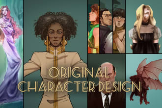 design your characters for game, animation or movies