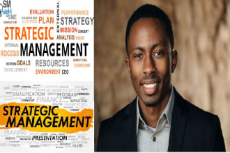 write strategic management essays and reports