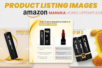 design top notch amazon listing images, amazon product infographics design