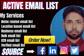do email list building, b2b lead generation from any niche for email marketing