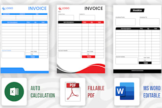 do auto calculate clean invoice excel pdf, order form, price list, and quotation