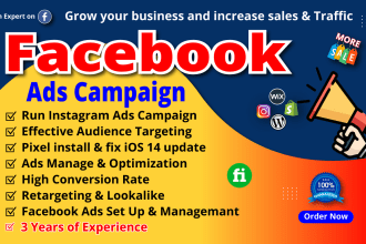 setup facebook and instagram ads campaign, ads manager, fb advertising, meta ads