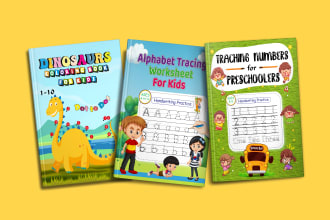 create kindle coloring book cover and paperback  design