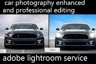 automotive, car, vehicle, bike photo retouch in photoshop editing and lightroom