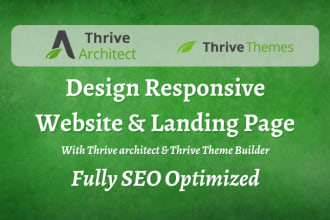 design wordpress website with thrive architect and thrive theme