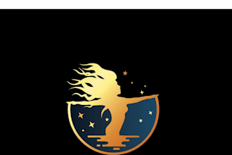 do modern custom star logo design