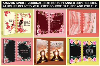 design custom notebook, journal, planner cover, and pages