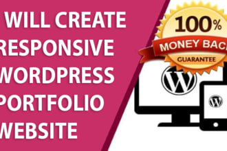 design portfolio website and resume website using wordpress