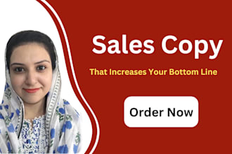 do sales copywriting, fb ad copy, email copywriting, sales page copy