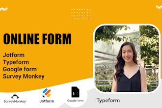 do online form, questionnaire, survey form on jotform, typeform google form