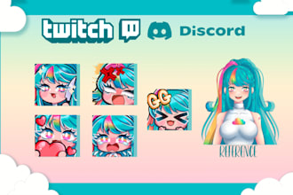 create custom emoji, emote for twitch or discord