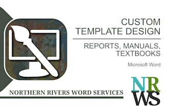 create a microsoft word template for reports or manuals