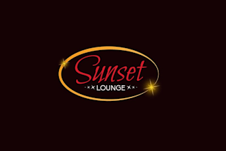 design beautiful elegant smart sunset lounge logo with package