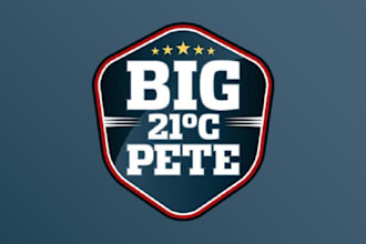 design modern popular clean big pete birthday logo fast delivery