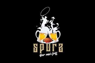 design amazing fresh brand bar and grill logo for your business