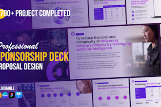 design a pro sponsorship deck presentation or sponsorship proposal