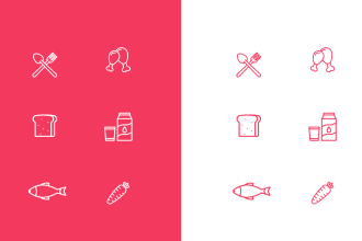 design custom vector line icons