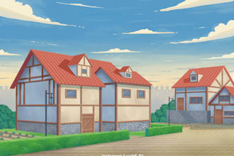 make anime backgrounds for games, vtubers, or vn