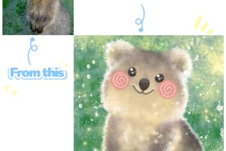 draw cute kawaii animal pet